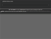 Tablet Screenshot of pinterview.com